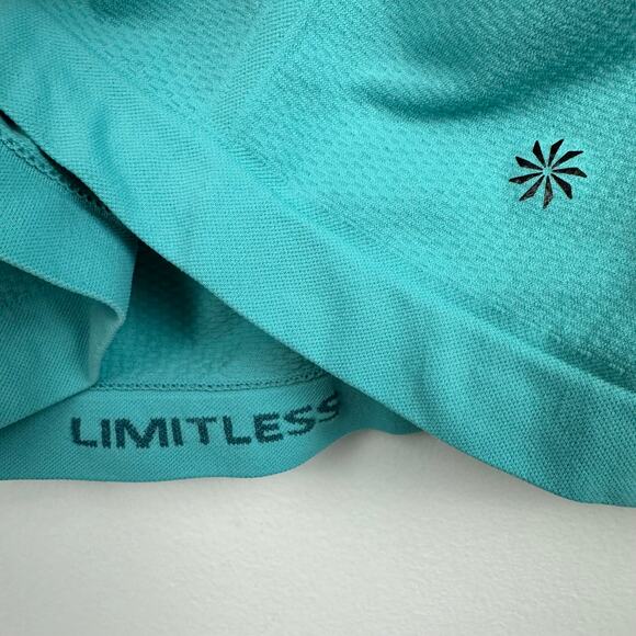 Athleta Womens Limitless Racerback Seamless Activewear Gym Teal Blue Tank Top - Picture 8 of 8